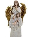 Ver imagem 1 de Estatueta Decorativa Sagrada Família em Resina Natal de 27cm