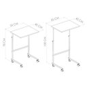 Ver imagem 3 de Mesa de Apoio P/ Sofá Cama Sala Jantar C/ Rodinhas Auxiliar
