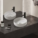 Ver imagem 3 de Cuba de Bancada Banheiro Louça com Valvula, 37x37 Mx212 Cor:branco Fosco