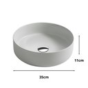 Ver imagem 5 de Cuba de Bancada Banheiro Louça com Valvula, 37x37 Mx212 Cor:branco Fosco