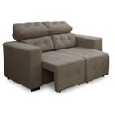 Ver imagem 2 de Sofá Retrátil e Reclinável 2 Lugares Rebeca News Simbal