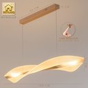 Ver imagem 2 de Lustre Pendente Dourado Rose Linear Moderna Led 25w 3000k Rose Gold