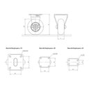 Ver imagem 2 de Rodizio Fixo Gel Rodinha 50mm Roda Silicone Móveis 4 Peças