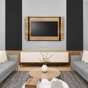 Ver imagem 1 de Painel para Tv até 75 Polegadas Ripado Becca Estilo Industrial 200 X 90cm