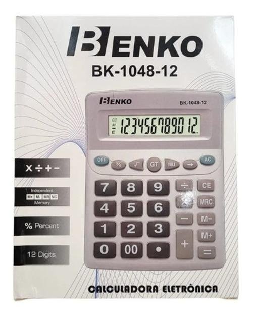 Calculadora Eletrônica Escritório 12dígitos Benko Bk-1048-12 - 2