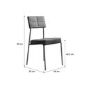 Ver imagem 6 de Cadeira de Cozinha Neo 1740 Aço Kit 2 Uni Cobre/linho Areia/courino Caramelo - Carraro