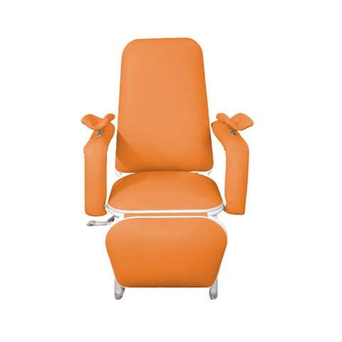 Poltrona Hospitalar para Coleta e Hemodiálise Standard Laranja