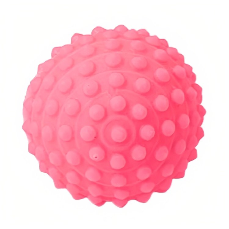 Kit 48 Bolinha Cravo Fisioterapia Anti Stress Mão Bola Pet Exercitadora - Rosa - 2