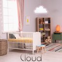 Ver imagem 2 de Luminária Pendente Madeira Nuvem 50cm Soquete E27 Infantil:Rosa Claro
