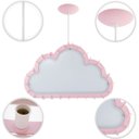 Ver imagem 5 de Luminária Pendente Madeira Nuvem 50cm Soquete E27 Infantil:Rosa Claro