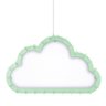 Luminária Pendente Madeira Nuvem 50cm Soquete E27 Infantil:Verde Água - 3