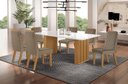 Ver imagem 1 de Sala de Jantar Ripada com 6 Cadeiras 1,80x0,90m - Imperatriz-riviera - Lj Móveis