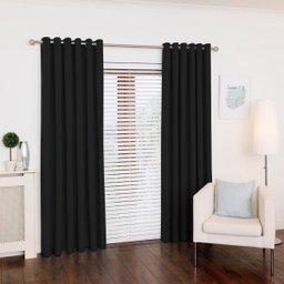 Cortina Tecido Oxford Preto 300X230 Fabritex Enxovais - 1
