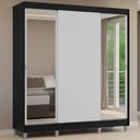 Ver imagem 1 de Guarda-Roupa Casal com Pés 3 Portas de Correr com Espelhos Reno Madesa