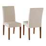 Cadeira Alfa Treo Made Móveis Madeira Maciça Cores Neutras Revestida com Tecido Lindo para Sala de J - 5
