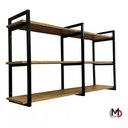 Ver imagem 6 de Prateleira Elegante Estilo Industrial Design Inovador Suspensa para Parede Sala Cozinha Quarto