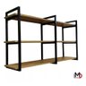 Prateleira Elegante Estilo Industrial Design Inovador Suspensa para Parede Sala Cozinha Quarto - 6