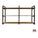 Ver imagem 5 de Prateleira Elegante Estilo Industrial Design Inovador Suspensa para Parede Sala Cozinha Quarto