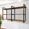 Prateleira Elegante Estilo Industrial Design Inovador Suspensa para Parede Sala Cozinha Quarto - 1