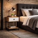 Ver imagem 1 de Mesa de Cabeceira Cama Lateral Mesinha P/ Abajur Luminária:branco