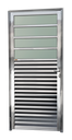 Ver imagem 1 de Porta de Cozinha Alumínio 86 Dir V.Boreal Anod.Brilhante Brimak