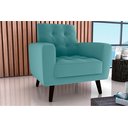 Ver imagem 1 de Poltrona Decorativa Lívia Veludo Verde Menta E437 - Matrix