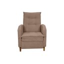 Ver imagem 3 de Poltrona Papai Reclinável Sala Mx 65 Yaris Buclê Marrom Matrix Original