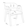 Kit 4 Cadeiras Sala de Jantar Estar Living Estofada Suran L02 Couríssimo Canela - Gtdnexxus - 5