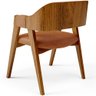 Kit 4 Cadeiras Sala de Jantar Estar Living Estofada Suran L02 Couríssimo Canela - Gtdnexxus - 7