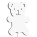 Ver imagem 1 de Luminária Abajur Parede Urso B Madeira G9 30cm Decoração:Branco