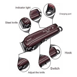 Máquina Cortar Cabelo Profissional sem Fio Kemei Km-2600 Nfe - 3