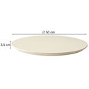 Ver imagem 2 de Prato Giratório Slim Centro de Mesa Laqueado Off White - 50cm