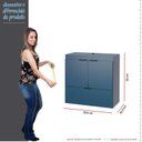 Ver imagem 3 de Gabinete Para Banheiro Madeira Lis 60 Sem Cuba Cozimax Azul