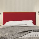 Ver imagem 2 de Cabeceira Cama Box King 1,93m Estofada Detalhe em Madeira Java Veludo Vermelho