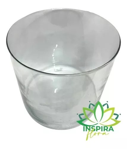 Vaso Cilíndrico 20x20 Tubo de Vidro Decoração Arranjos Sala - 3