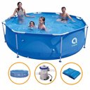 Ver imagem 1 de Piscina Estrutural Armação 4383 Litros Filtro 220v Capa e Forro Avenli Jilong