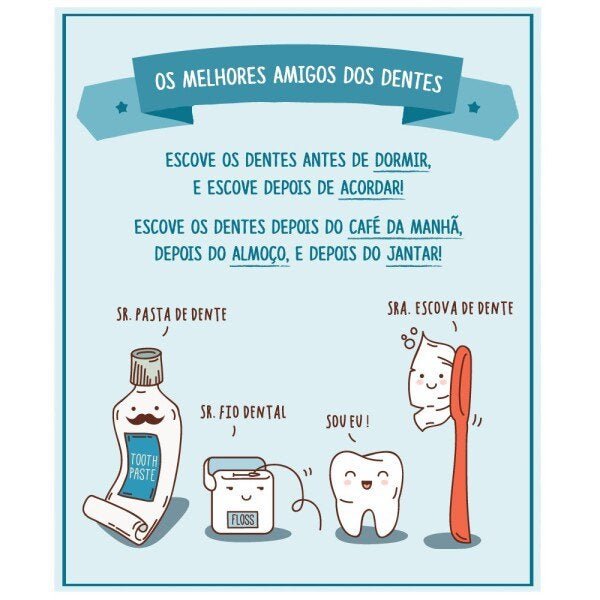 Adesivo Infantil Placa Escove os Dentes - 2