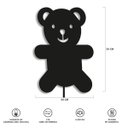 Ver imagem 5 de Luminária Abajur Parede Urso B Madeira G9 30cm Decoração:Preto