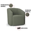 Ver imagem 3 de Poltrona Decorativa Orgânica Kit 2 Stella Max Bouclê Pistache D03 - D’Rossi