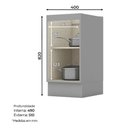 Ver imagem 2 de Balcão 1 Porta 40 Cm Nova York Cinza - Henn
