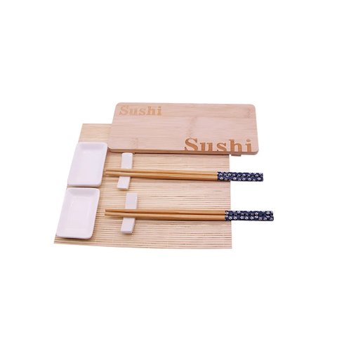 Kit Comida Japonesa Branco 8 Peças Mm5013 Btc