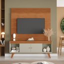 Ver imagem 1 de Rack com Painel para TV 65 Polegadas Ripado MDF 160x195cm Madri