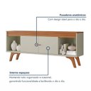 Ver imagem 7 de Rack com Painel para TV 65 Polegadas Ripado MDF 160x195cm Madri