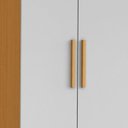 Ver imagem 6 de Guarda Roupa Casal 187cm 6 Portas Vilo Cinamomo/off A15 - Mpozenato