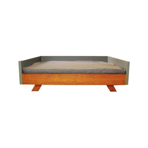Cama Pet em Madeira para Cães e Gatos com Estofado de Espuma