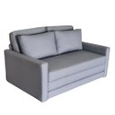 Ver imagem 3 de Sofá | Cama Casal Tecido Impermeável Acquablock | Cinza