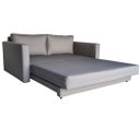 Ver imagem 1 de Sofá | Cama Casal Tecido Impermeável Acquablock | Cinza