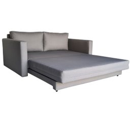 Sofá | Cama Casal Tecido Impermeável Acquablock | Cinza - 1