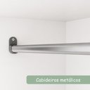 Ver mais imagens de Conjunto de Quarto Berço 3 em 1 Guarda Roupa 4 Portas Cômoda 4 Gavetas MP4842 Branco Multimóveis