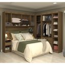 Ver imagem 2 de Guarda Roupa Dormitório Modulado Paris Casal 1,38 M Canto Reto - Roupeiro Luciane M02:azul